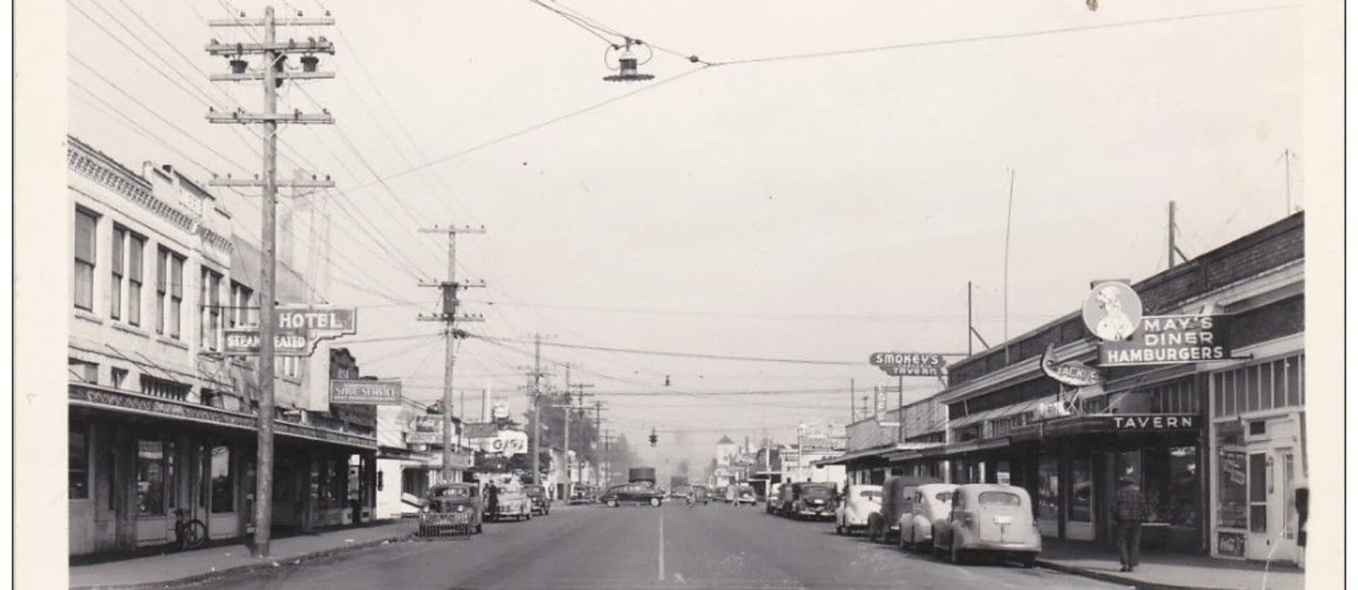 Historic downtown Marysville from the Society’s photographic collection