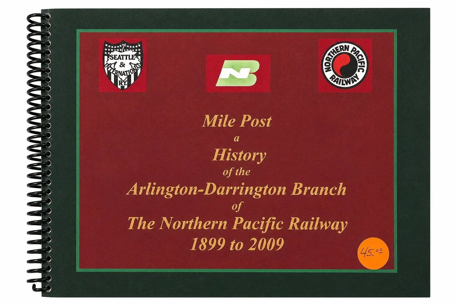Cover of Mile Post railroad history